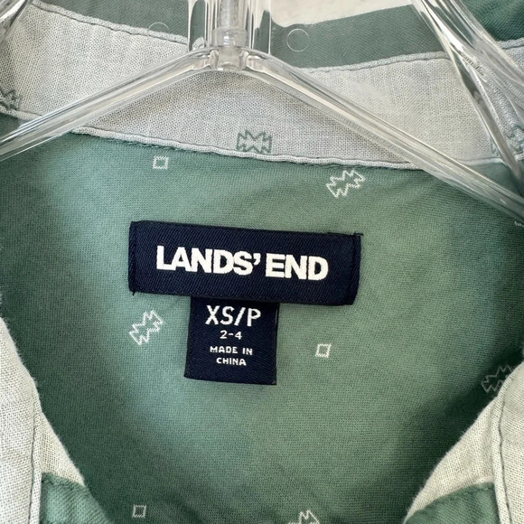 Women’s‎ Lands End Button Down Western/bohemian shirt- XS - Picture 2 of 5